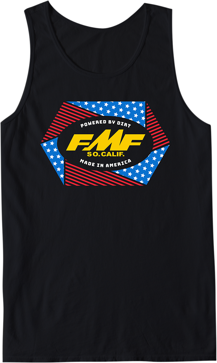 Camiseta sin mangas FMF Geometry - Negra - Talla pequeña SU21123900BKSM 3030-20721