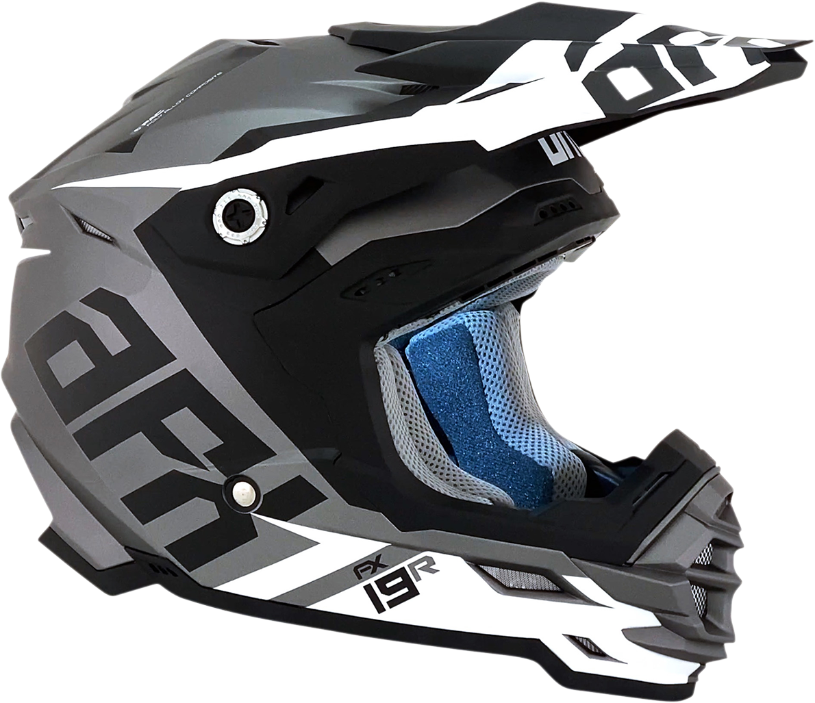 Casco de moto AFX FX-19R - Racing - Gris escarcha - Pequeño 0110-7073