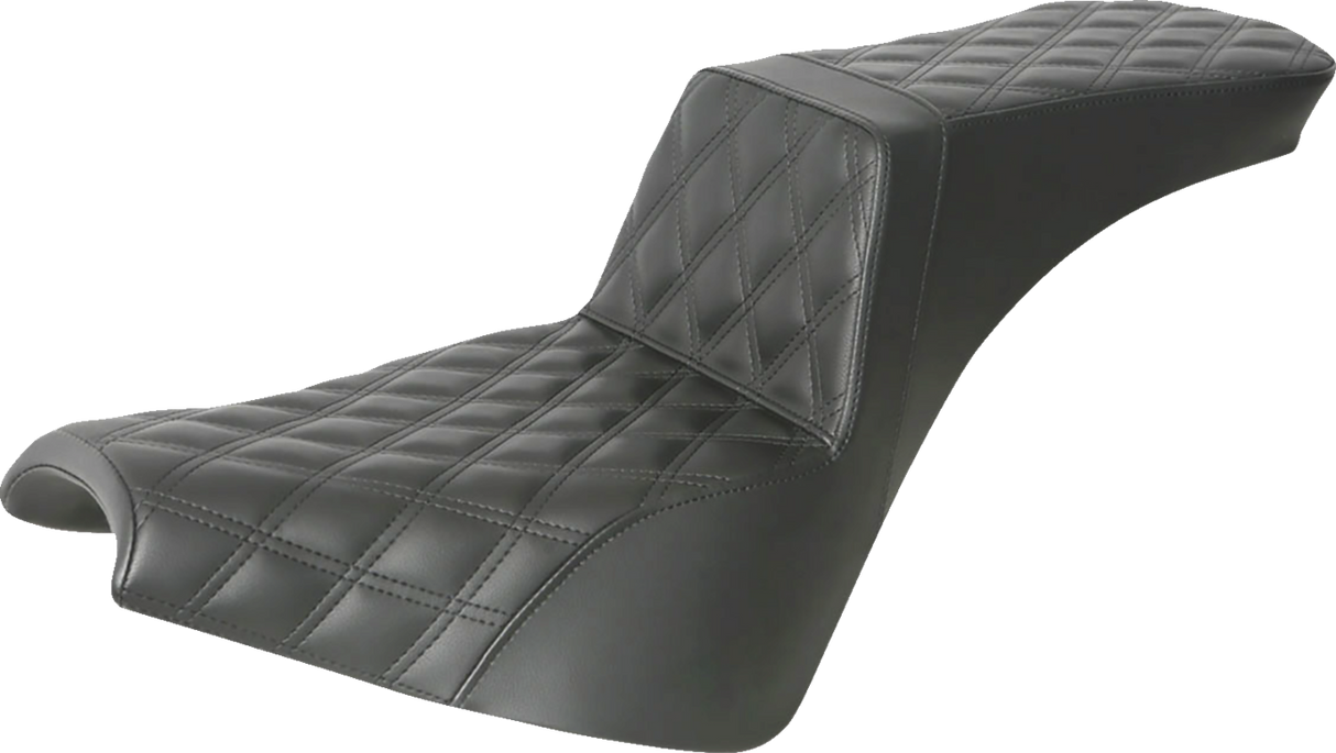 Asiento SADDLEMEN Step-Up - Costura de celosía completa - Negro 818-30-195