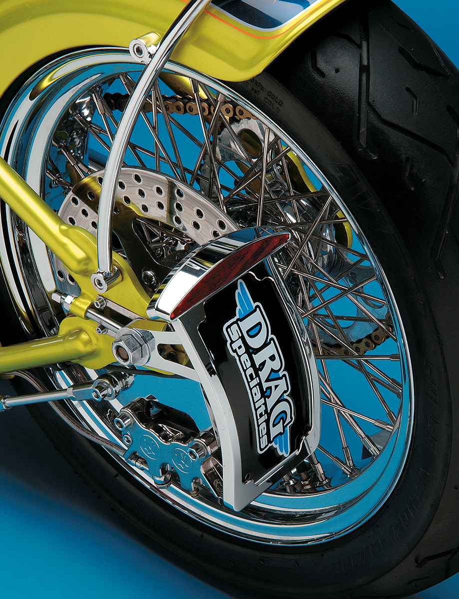 DRAG SPECIALTIES Luz trasera/matrícula de montaje lateral - Curva vertical - Media luna 28-6041LED BX1