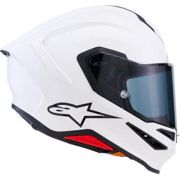 ALPINESTARS Supertech R7 Helmet - 22.06 - Solid - Gloss White - Large 8202126-2180-L