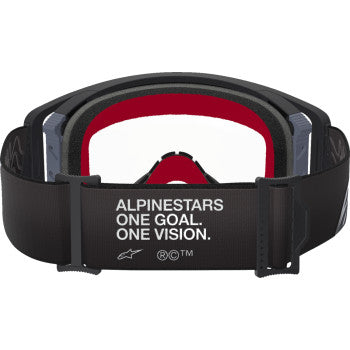 ALPINESTARS Goggles Supertech Goggles - Corp - Black/Gray - Clear 5100125-1507