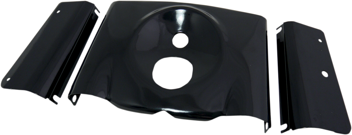 DRAG SPECIALTIES Latas de horquilla de 3 piezas - Negro brillante - Liso - '86-'17 FLST 76914B