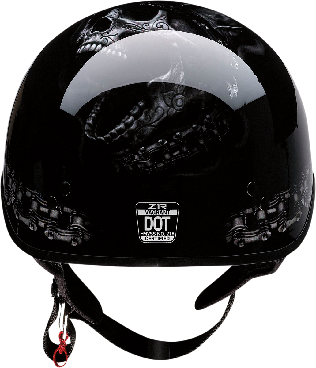 Casco de moto Z1R Vagrant - FTW - Negro/Gris - 2XL 0103-1323