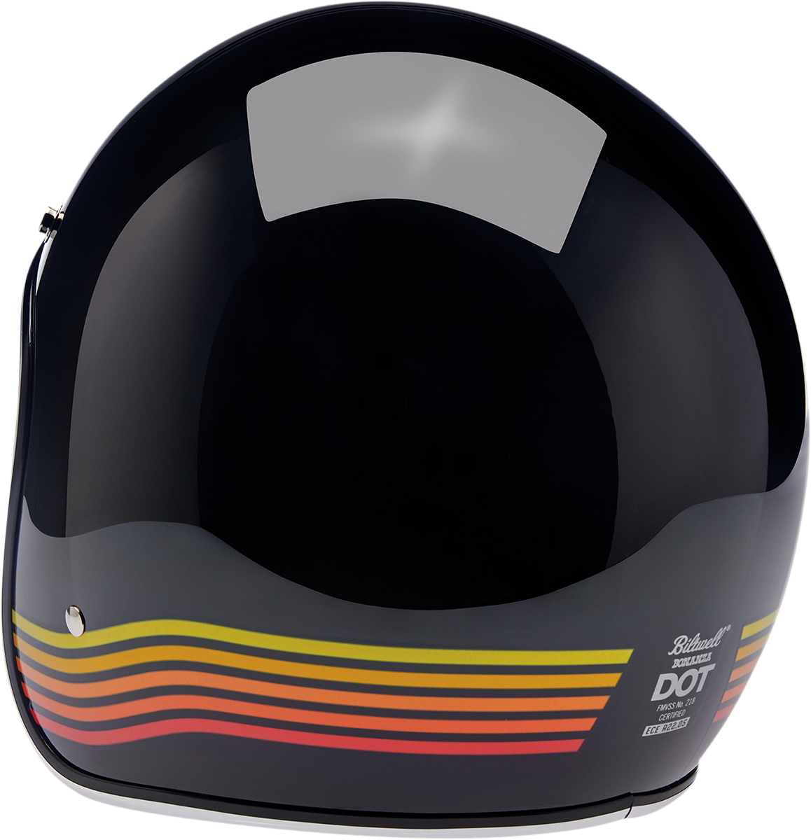 Casco BILTWELL Bonanza - Negro brillante Spectrum - Pequeño 1001-536-202
