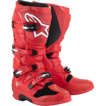 Botas ALPINESTARS Tech 7 - Rojo brillante - Talla 11 de EE. UU. 2012025-3010-11
