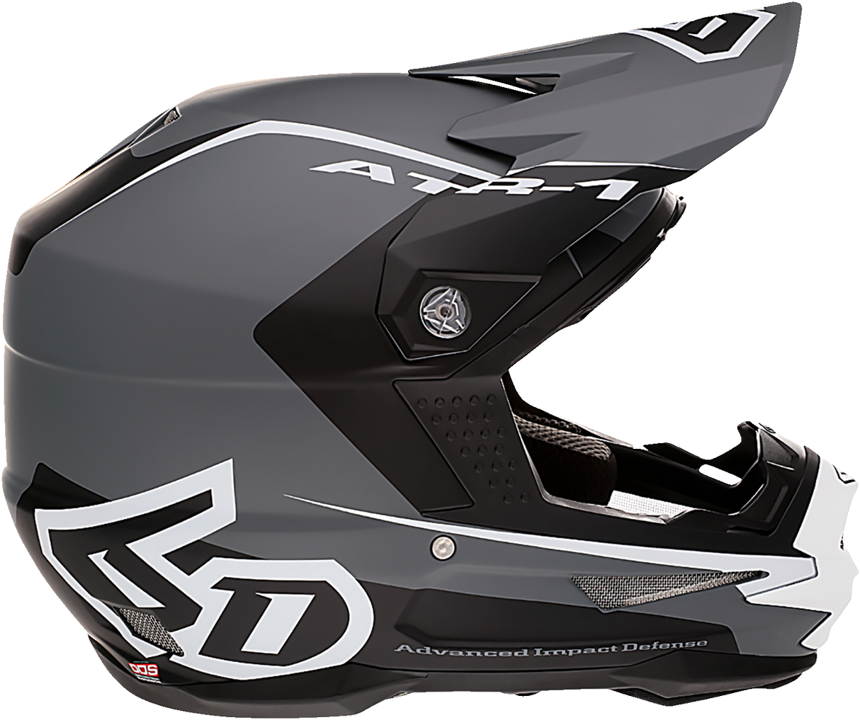 6D ATR-1 Motorcycle Helmet - Stealth - White - Medium 10-4616