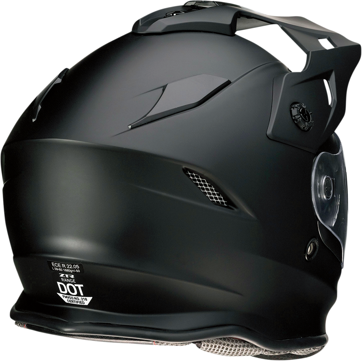 Casco de moto Z1R Range Dual Sport - Negro mate - XS 0101-10868