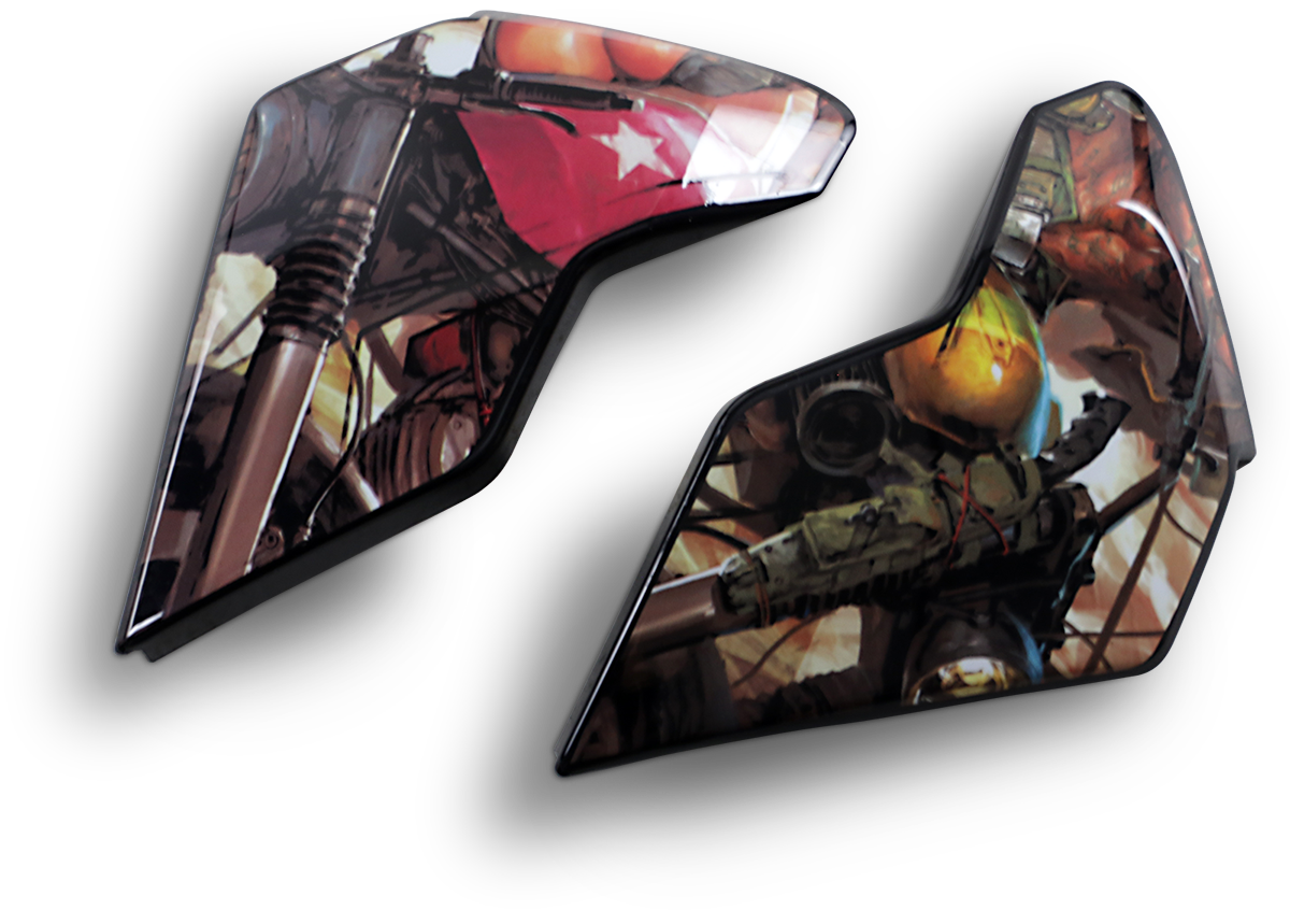 Placas laterales ICON Airflite™ - Pleasuredome3 - Marrón 0133-1223