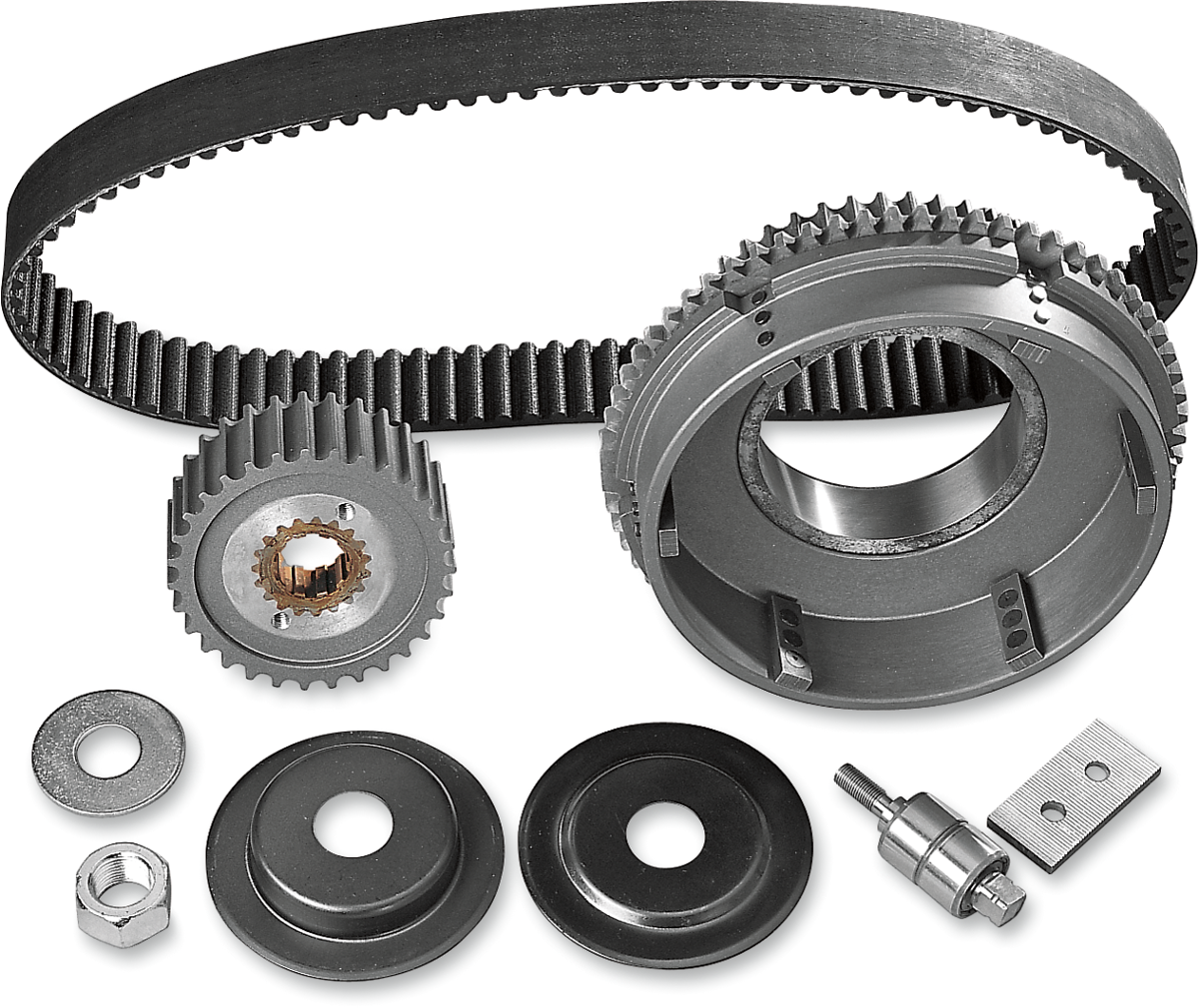 BELT DRIVES LTD. Transmisión por correa de 11 mm con engranaje tensor - Arranque eléctrico - 65-E84 47-31SE-4
