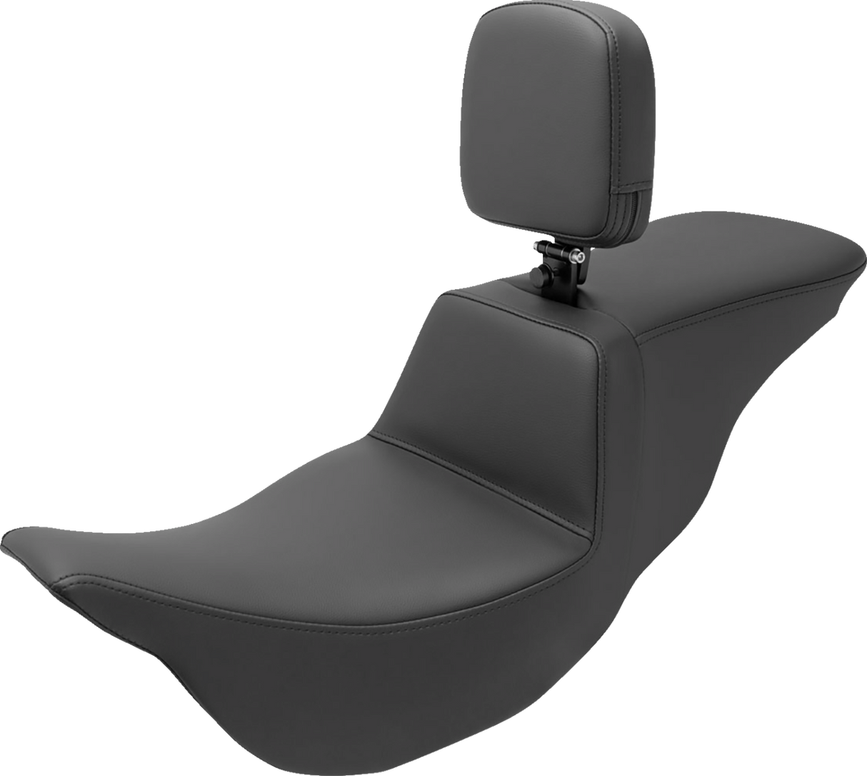 Asiento SADDLEMEN Tour Step Up - Respaldo para el conductor - Liso - FL '08-'22 808-07B-194BR
