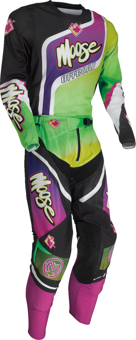 Pantalones Sahara de MOOSE RACING - Morado/Verde - 40 2901-10416