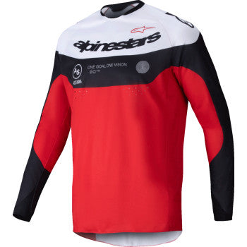 Maillot ALPINESTARS Pro-Dura - Negro/Rojo/Blanco - Talla grande 3760125-1342-L