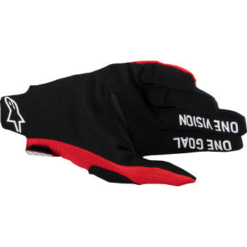 Guantes MX ALPINESTARS Radar Pro - Rojo brillante - 2XL 3560325-3010-2X