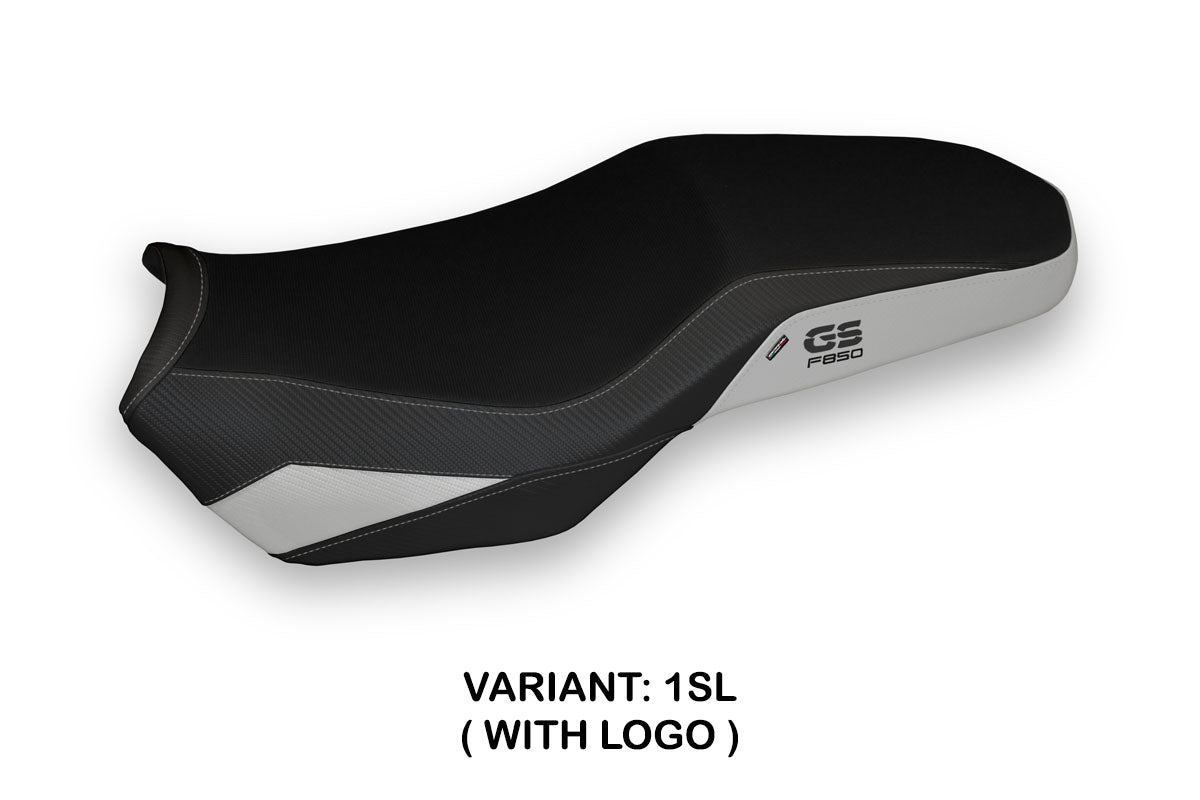 BMW F850GS Adventure 2019-2024 Seat Cover Tappezzeria Italia TPZ in Silver and Black