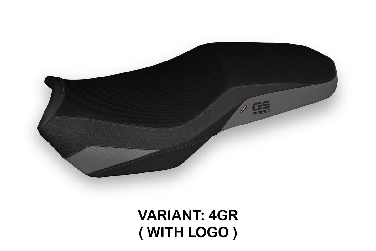 BMW F850GS Adventure 2019-2024 Seat Cover Tappezzeria Italia TPZ in Grey and Black