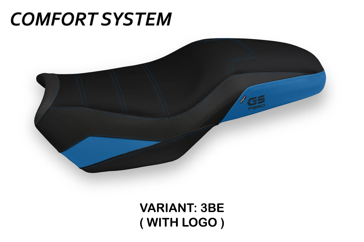 BMW F750GS F800GS F850GS 2018-2026 Seat Cover Tappezzeria Italia TPZ Comfort in Blue and Black
