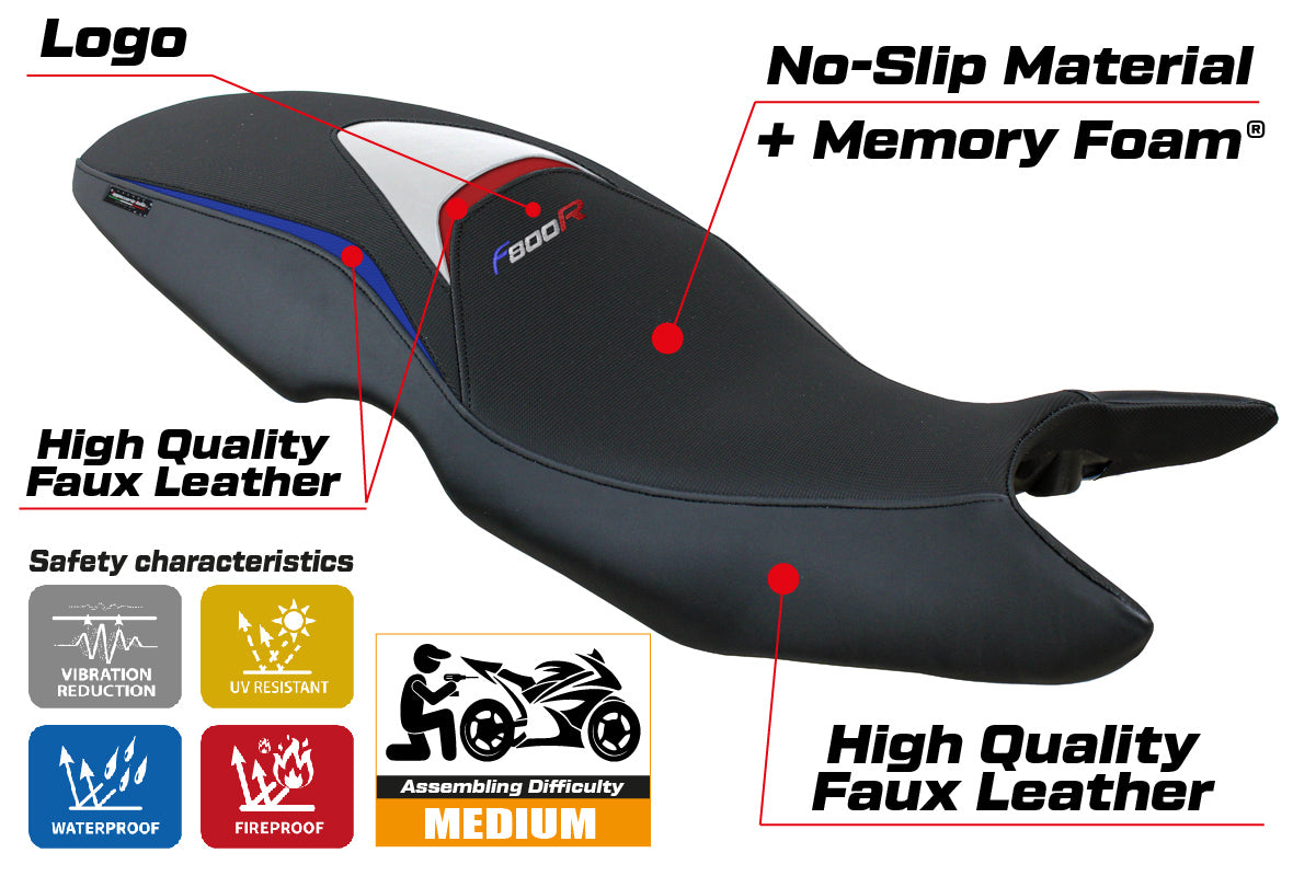 BMW F800R 2009-2020 Seat Cover Tappezzeria Italia TPZ Comfort in HP