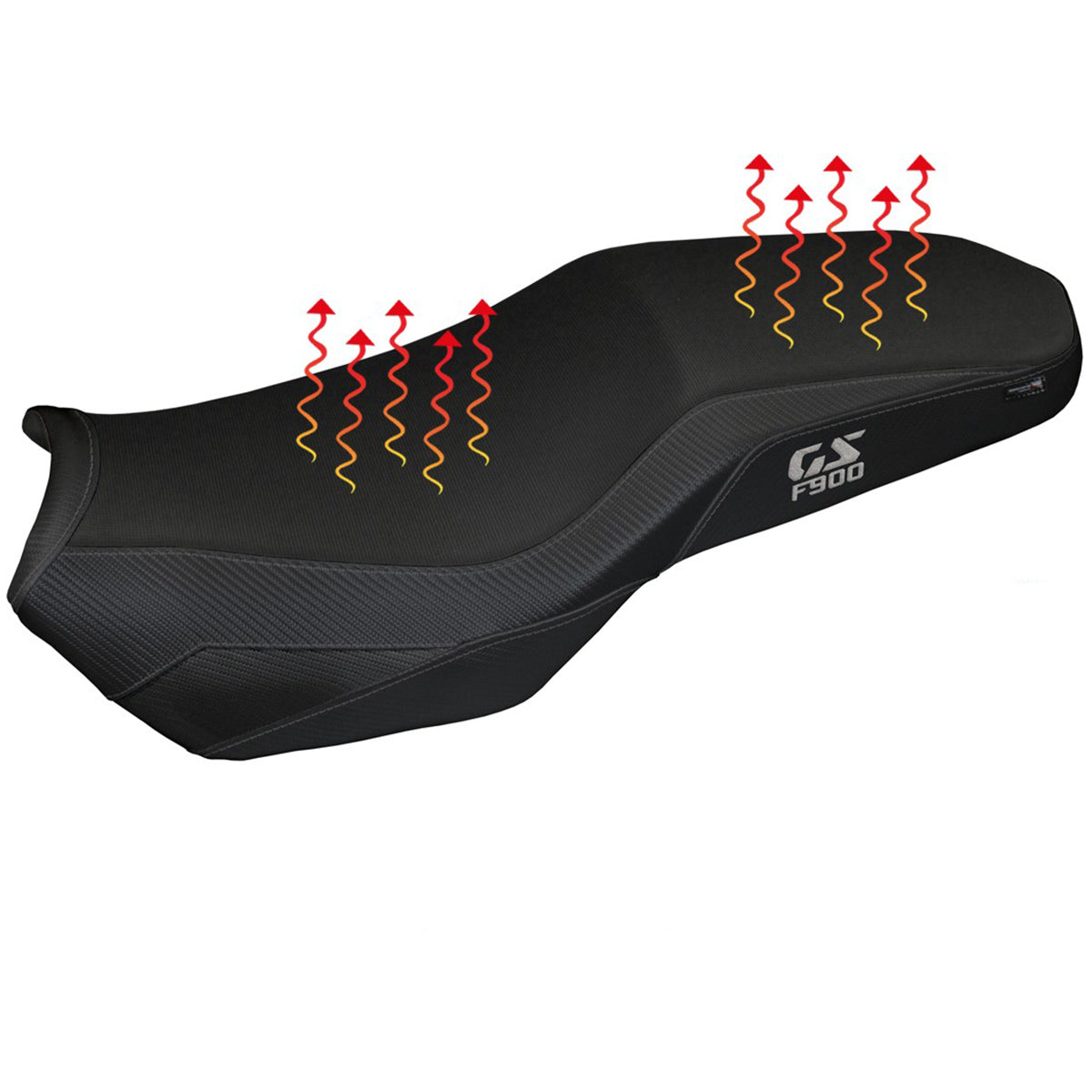 BMW F900GS Adventure 2025-2026 Seat Cover TPZ Italia Heated Comfort Black