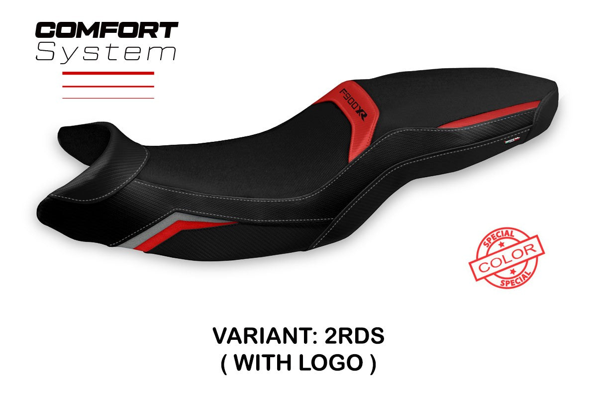 BMW F900XR 2019-2026 Seat Cover TPZ Italia Comfort Red Silver