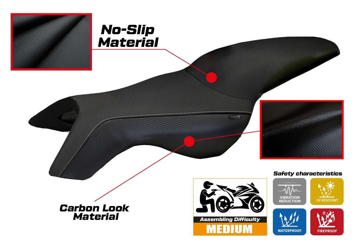 BMW K1300R 2009-2016 Seat Cover TPZ Italia Essential Black