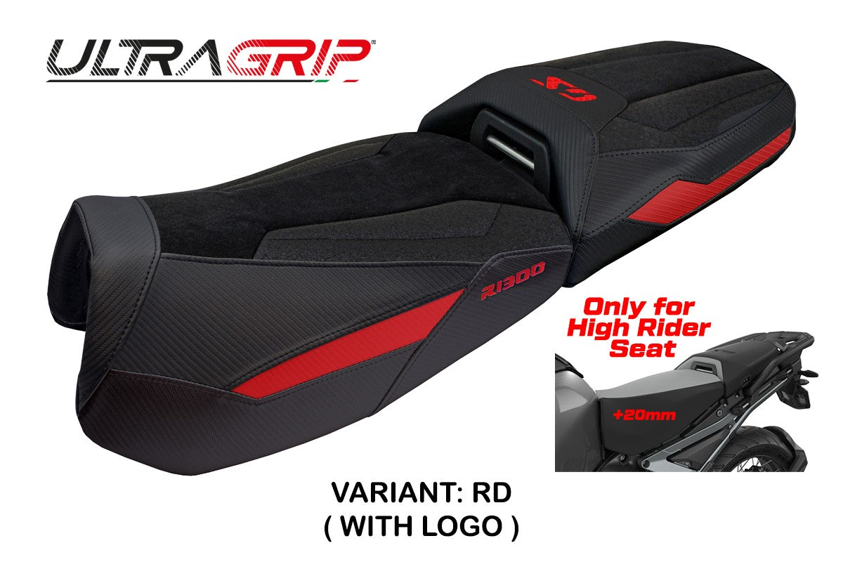 BMW R1300GS Adventure 2024-2026 Seat Cover Tappezzeria Italia TPZ Ultragrip Red black