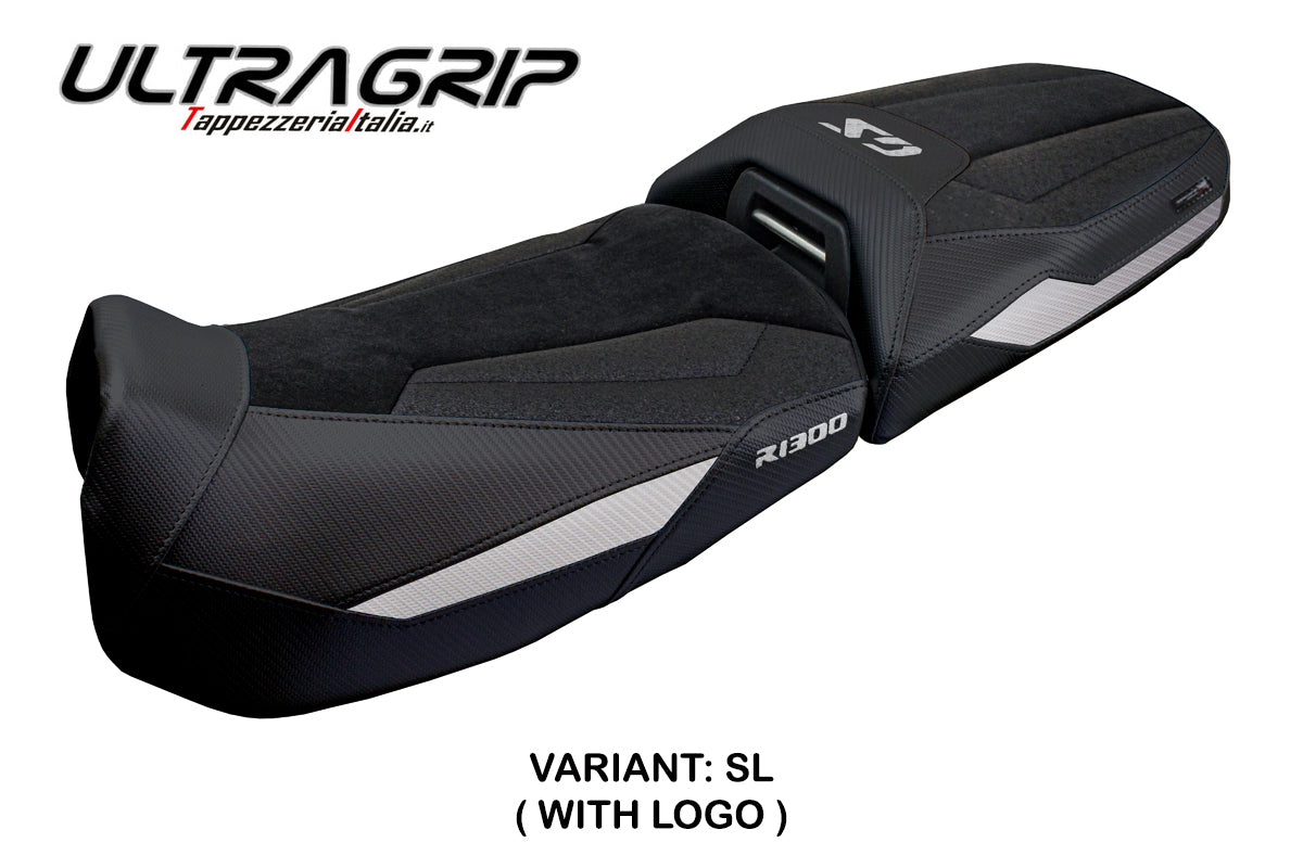 BMW R1300GS Adventure 2024 2025 Seat Cover Tappezzeria Ultragrip Black Silver