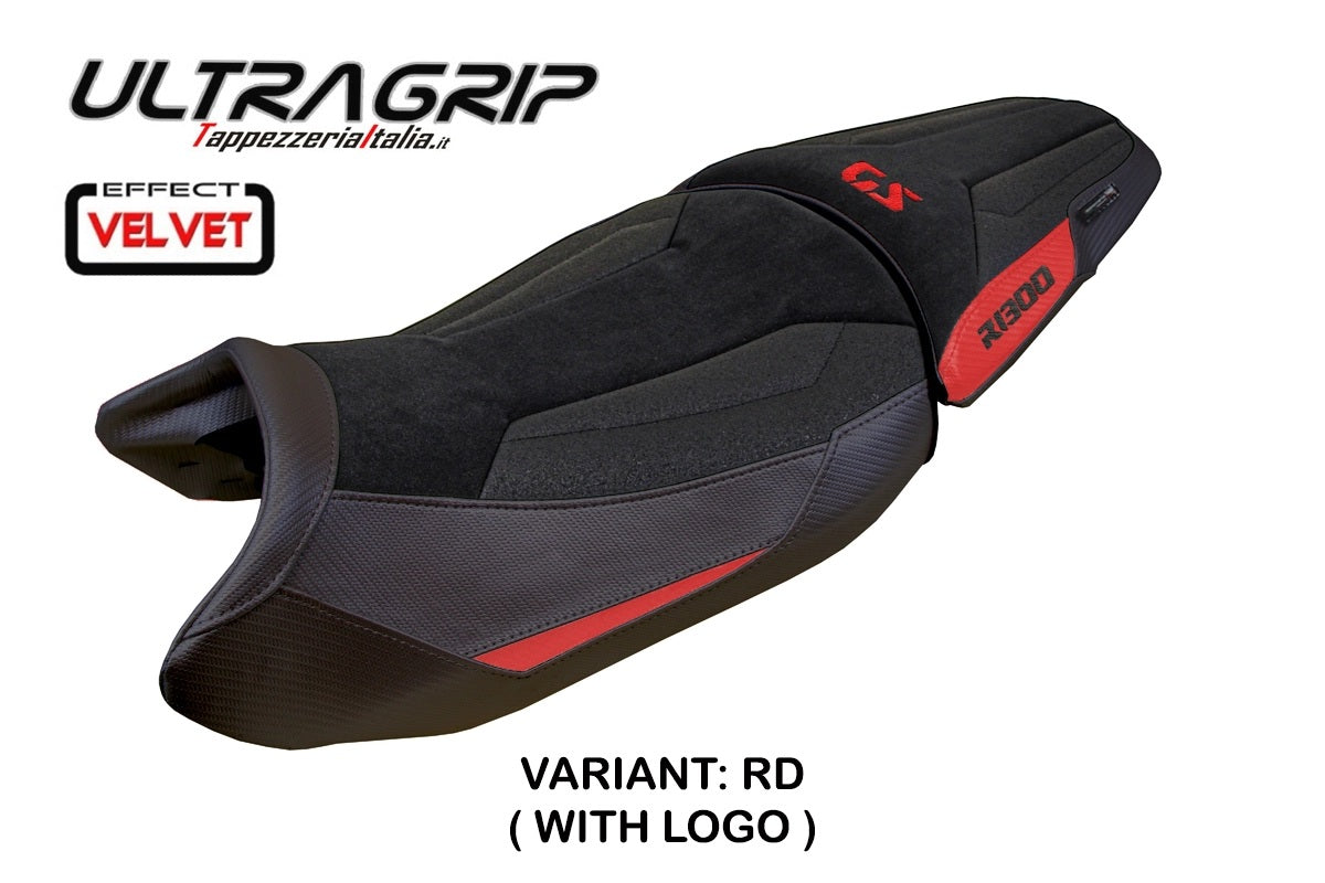 BMW R1300GS 2023-2026 Seat Cover TPZ Italia Velvet Ultragrip Red Black