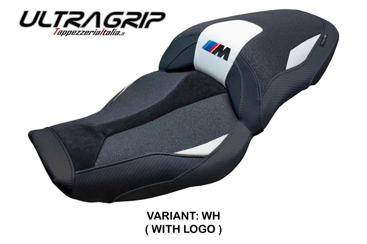 BMW M1000XR 2024-2026 Seat Cover Tappezzeria Italia TPZ Ultragrip in White and Black