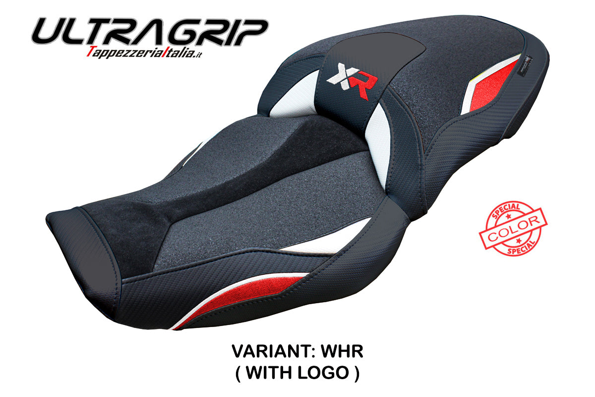 BMW S1000XR 2024-2025 Seat Cover Tappezzeria Italia TPZ Ultragrip in White Red and Black