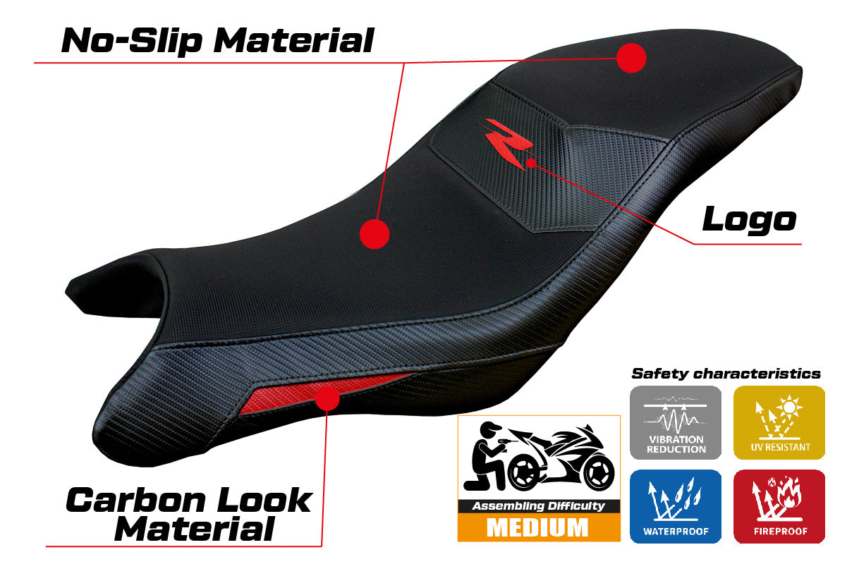 BMW G310R 2021-2026 Seat Cover Tappezzeria Italia TPZ in Red and Black