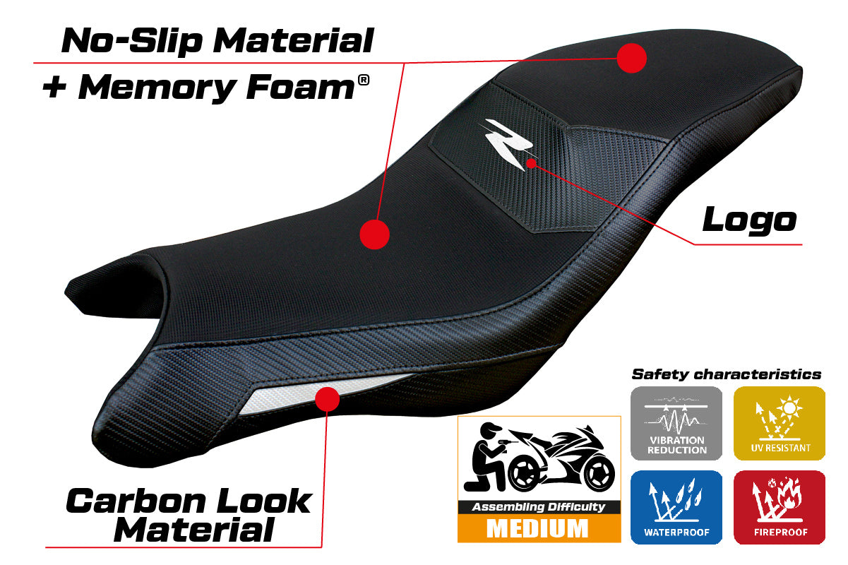 BMW G310R 2021-2026 Seat Cover Tappezzeria Italia TPZ Comfort in White and Black