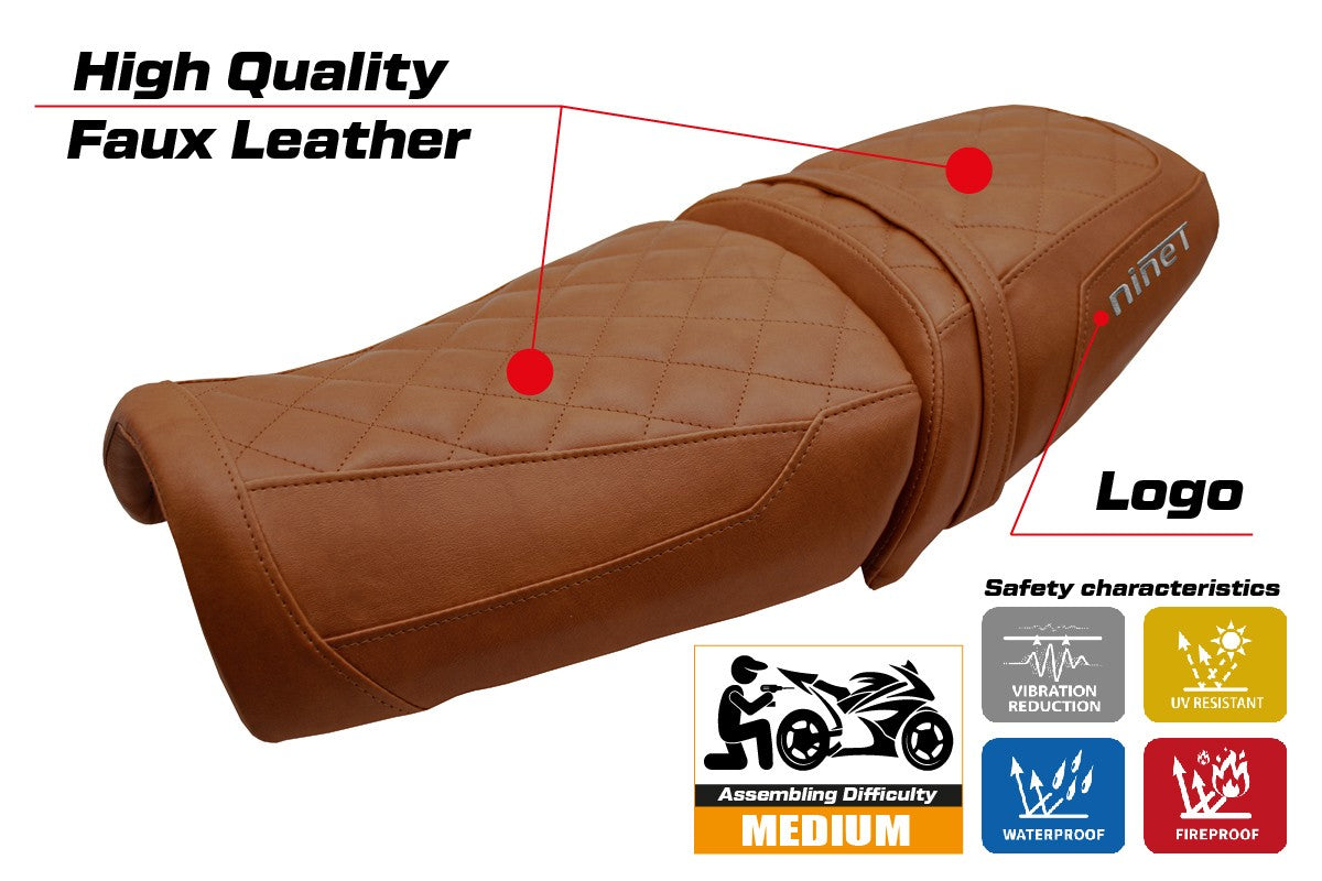BMW R12 NINE T 2025-2026 Seat Cover TPZ Italia Brown Black
