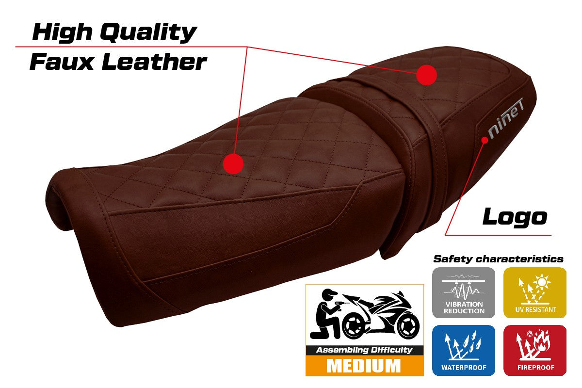 BMW R12 NINE T 2025-2026 Seat Cover TPZ Italia Dark Brown