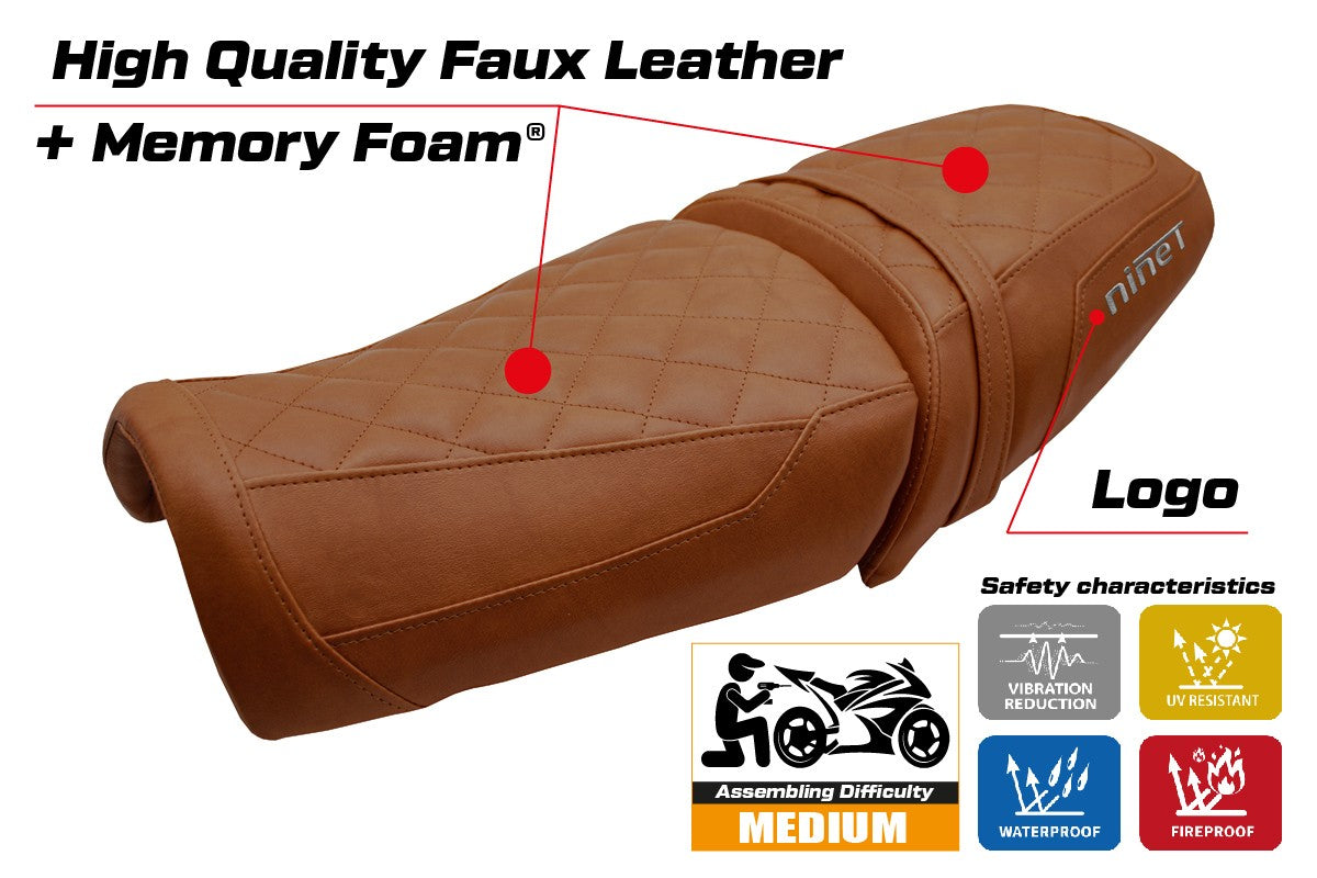 BMW R12 NINE T 2025-2026 Seat Cover TPZ Italia Comfort Brown Black
