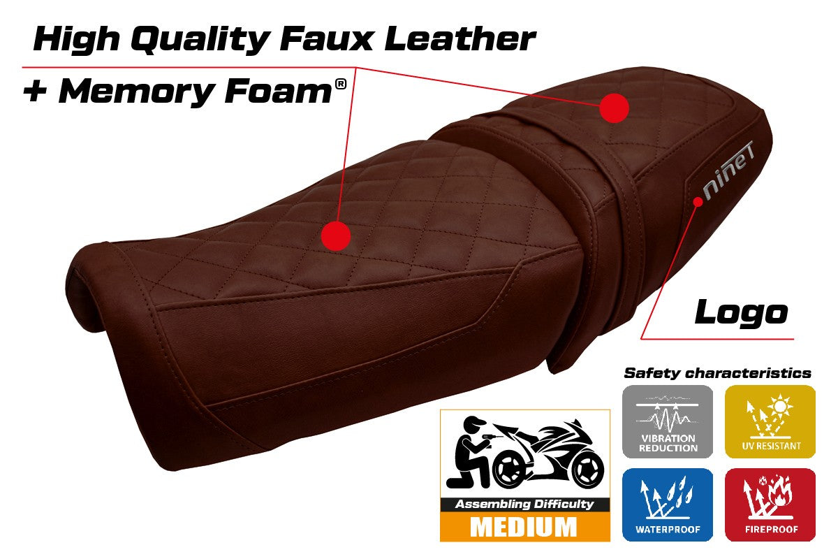 BMW R12 NINE T 2025-2026 Seat Cover TPZ Italia Comfort Dark Brown