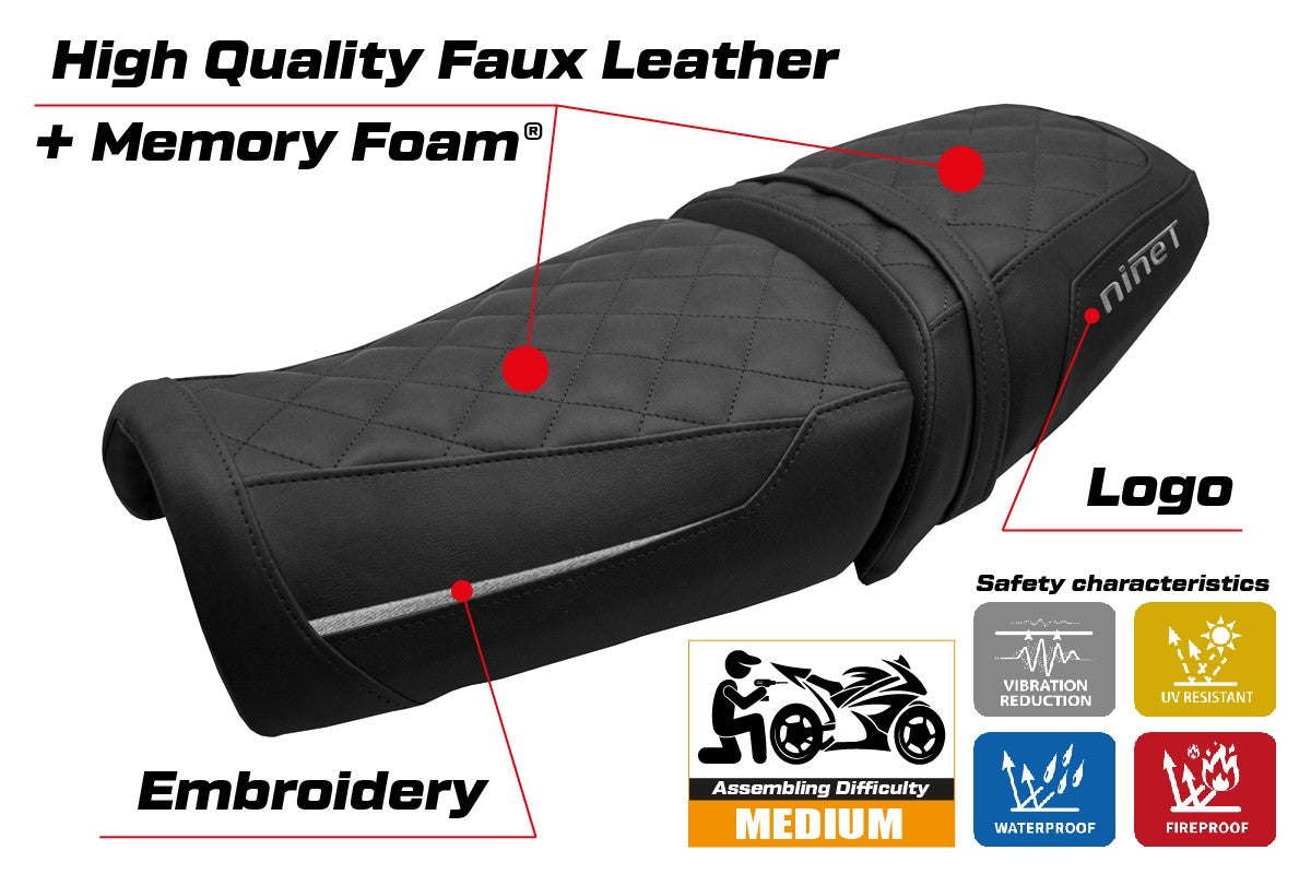 BMW R12 NINE T 2025-2026 Seat Cover TPZ Italia Comfort Silver