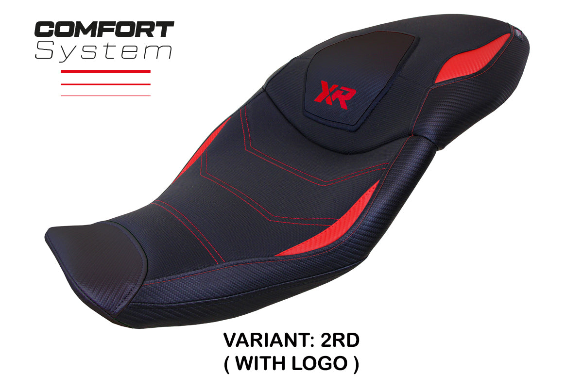 BMW S1000XR 2020-2023 Seat Cover Tappezzeria Italia TPZ Comfort in Red and Black