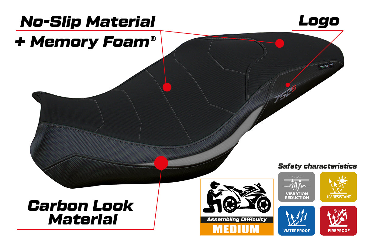 Benelli 752S 2019-2025 Seat Cover Tappezzeria Italia TPZ Comfort in Silver