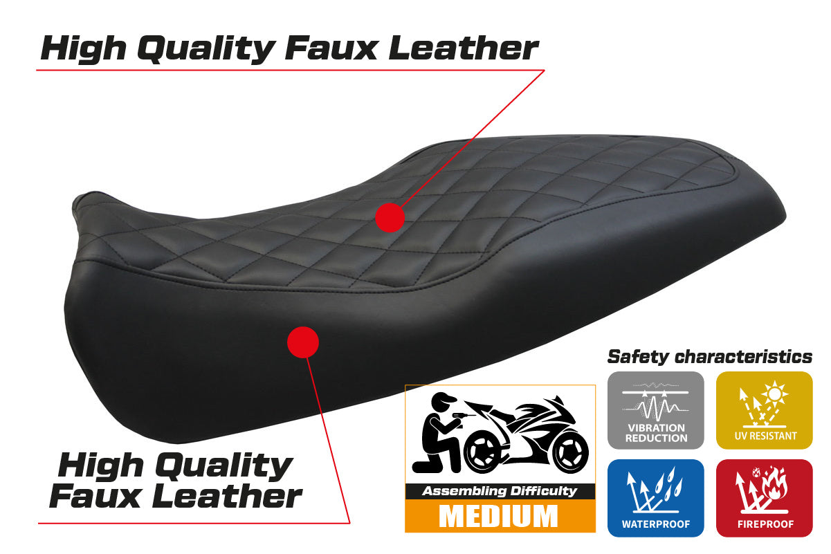 Benelli Leoncino 506 2017-2025 Seat Cover Tappezzeria Italia TPZ in Black