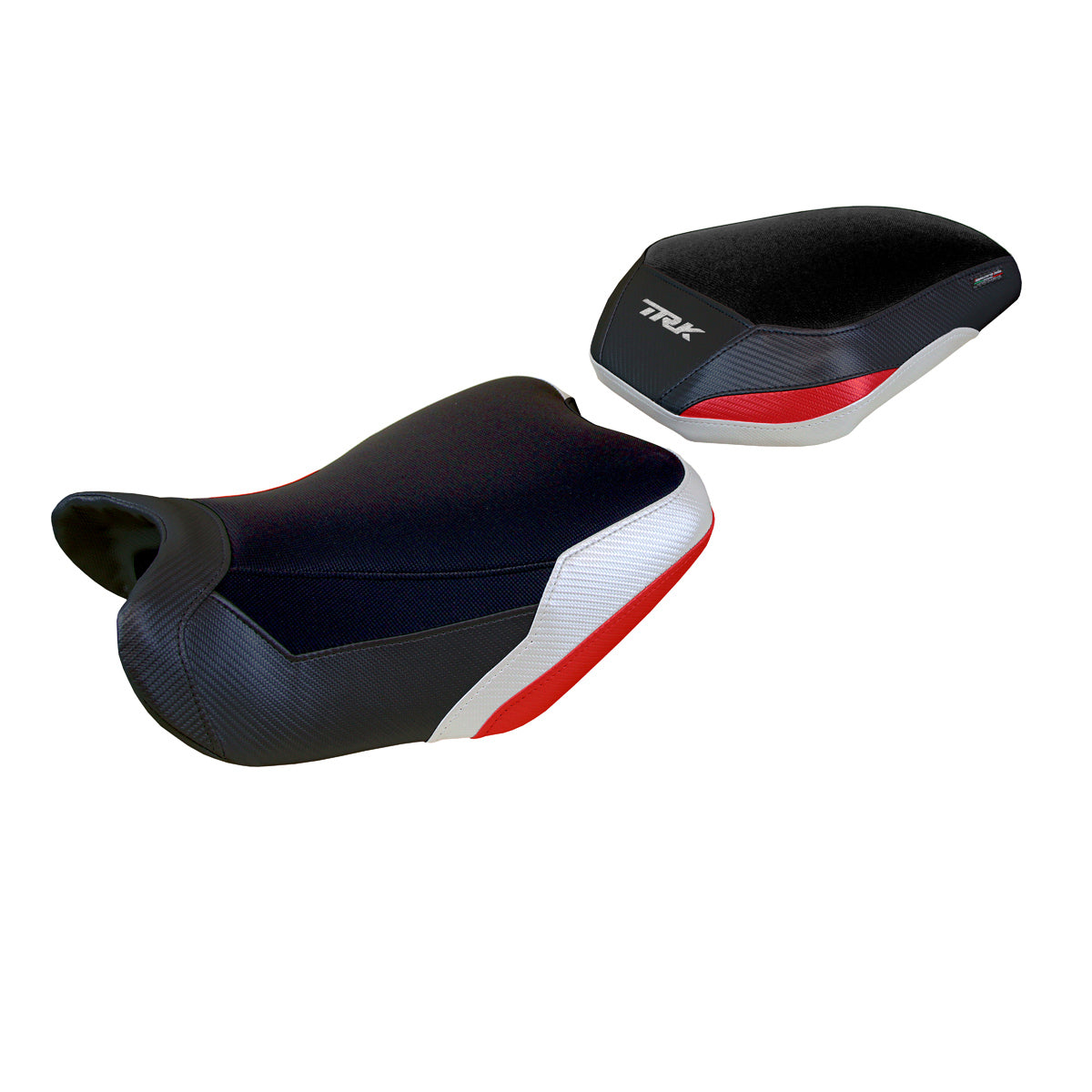 Benelli TRK 702 2023-2026 Seat Cover Tappezzeria Italia TPZ in White Redand Black