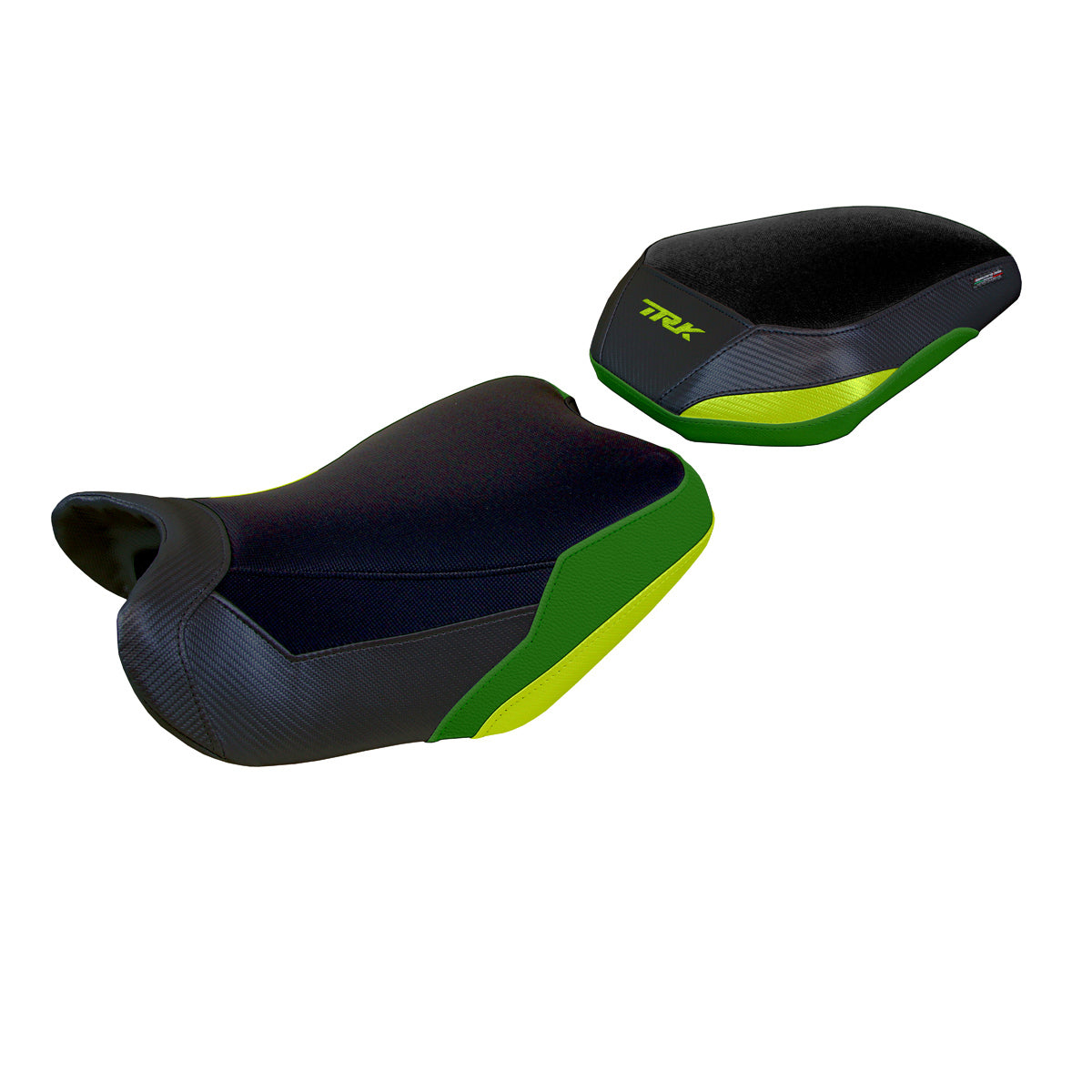 Benelli TRK 702 2023-2025 Seat Cover Tappezzeria Italia TPZ Comfort in Yellow Army Greenand Black