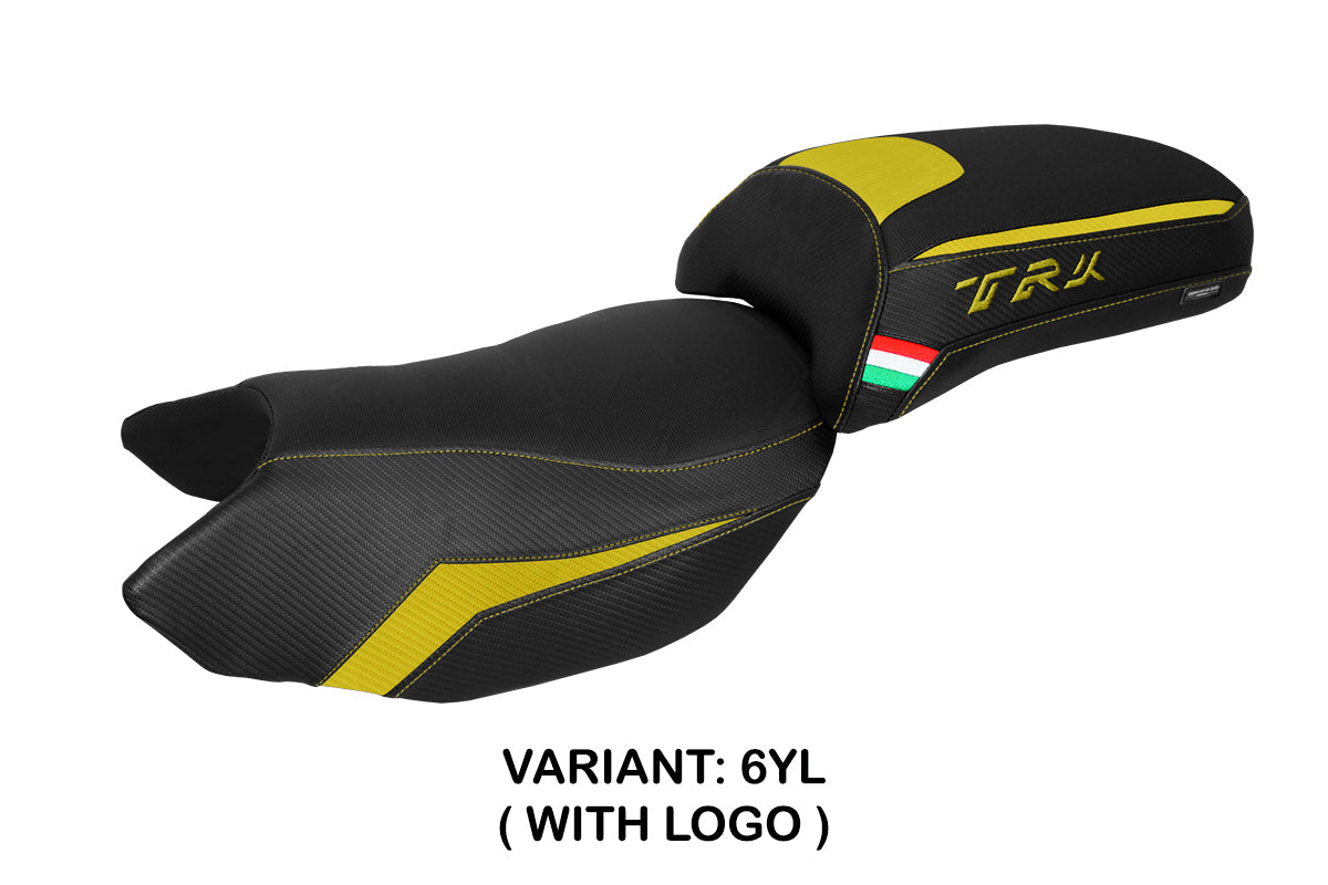 Funda Asiento Benelli TRK 502 2017-2025 Tappezzeria Italia TPZ en Amarillo Negro