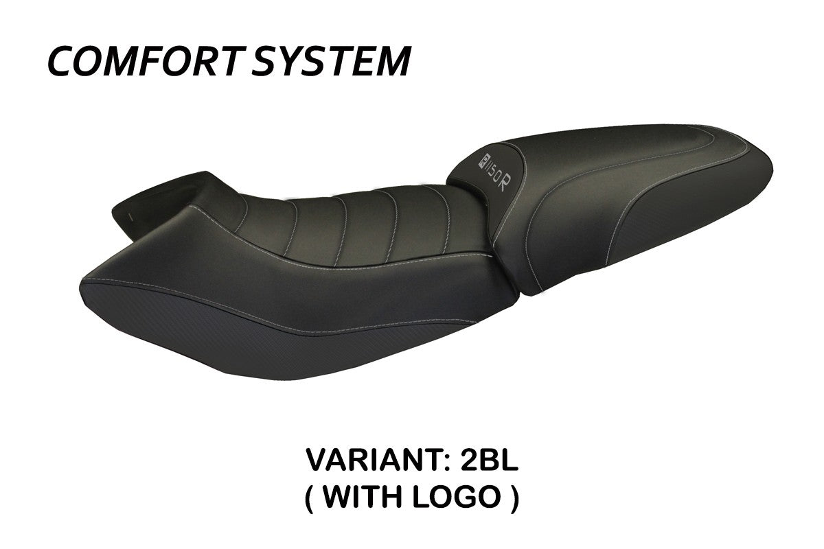 Funda de asiento BMW R1150R 2000-2007 Tappezzeria Italia TPZ Comfort Negro