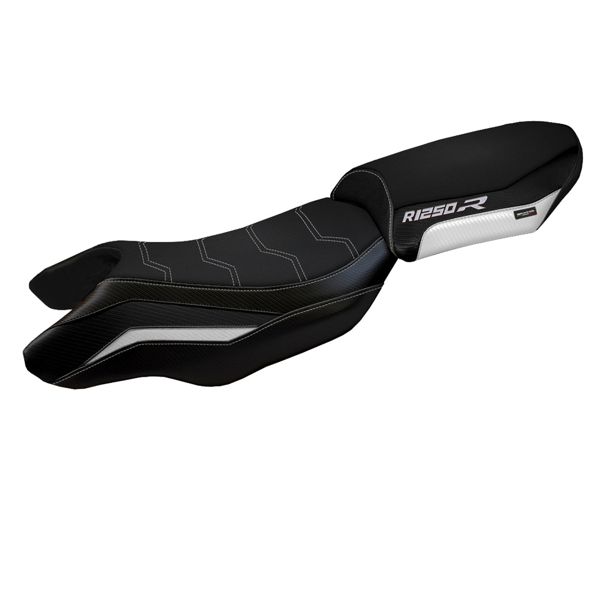 BMW R1250R 2019-2025 Seat Cover Tappezzeria Italia TPZ Comfort in White and Black