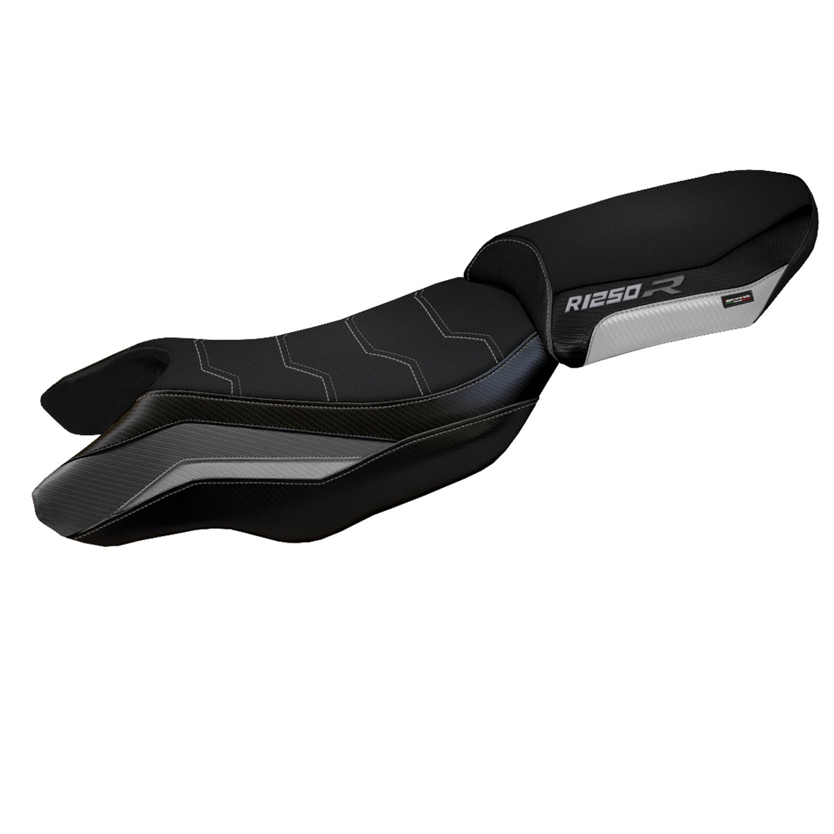 BMW R1250R 2019-2025 Seat Cover Tappezzeria Italia TPZ Comfort in Grey, Silver and Black