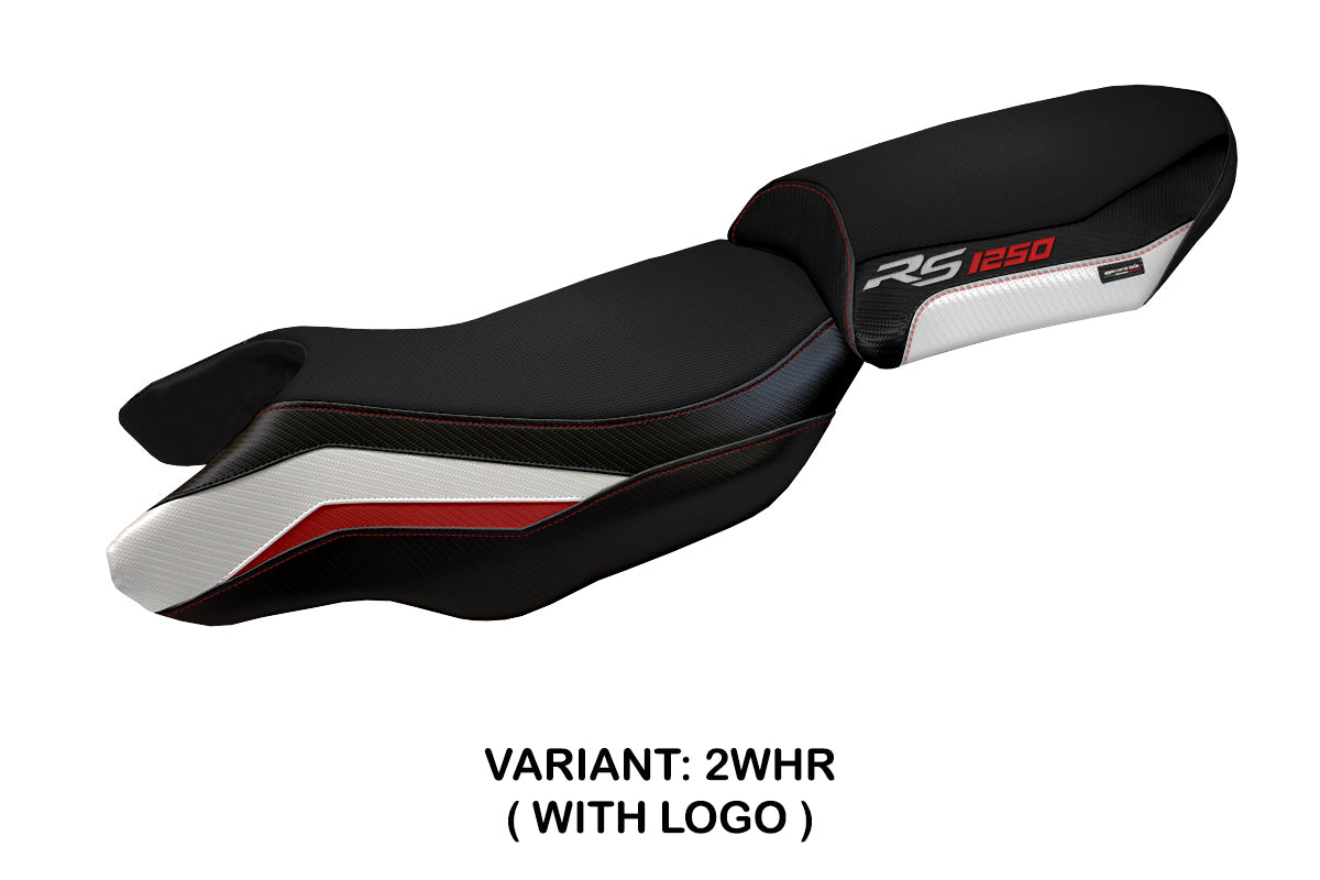 BMW R1250RS 2020-2024 Seat Cover Tappezzeria Italia TPZ in White, Red and Black