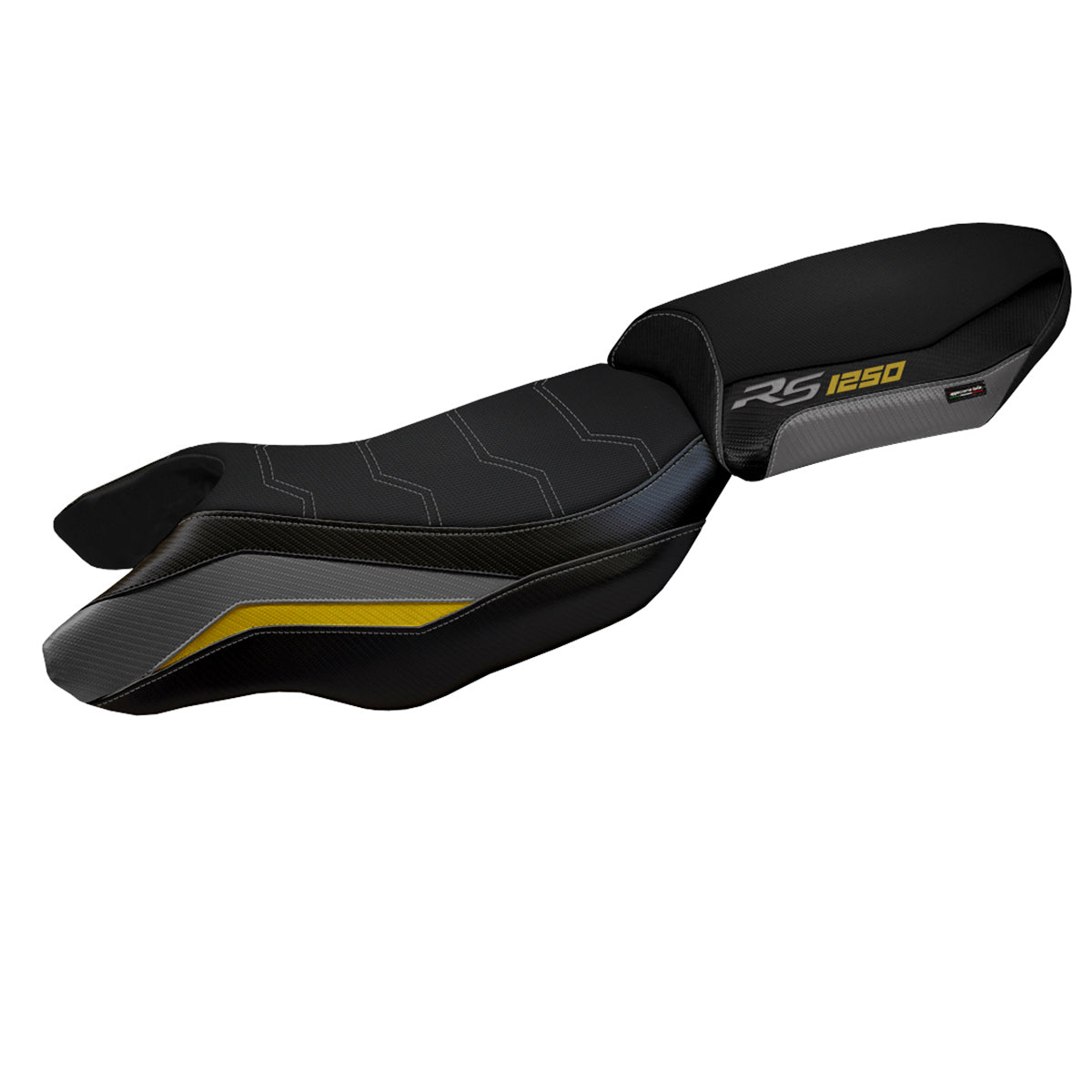 BMW R1250RS 2020-2024 Seat Cover Tappezzeria Italia TPZ Comfort in Grey, Yellow and Black