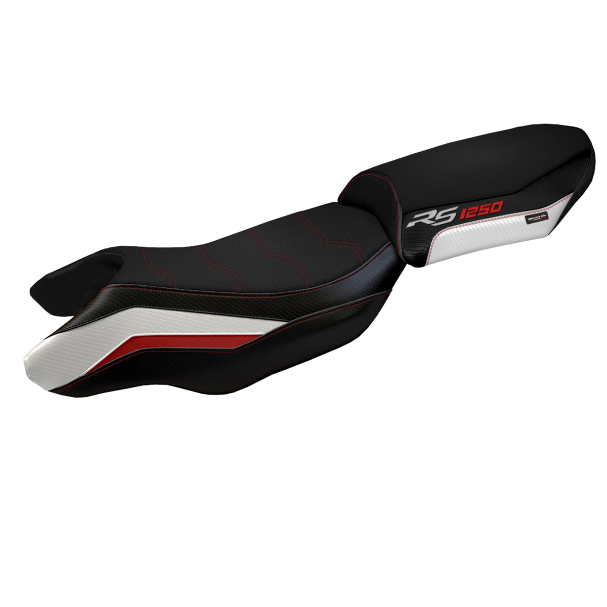 BMW R1250RS 2020-2024 Seat Cover Tappezzeria Italia TPZ Comfort in White, Red and Black