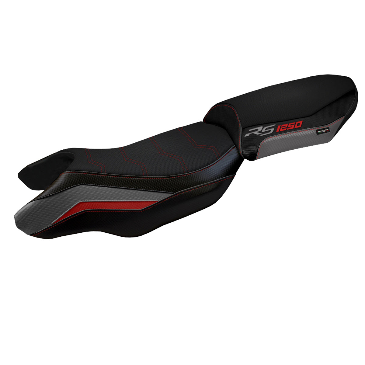BMW R1250RS 2020-2024 Seat Cover Tappezzeria Italia TPZ Comfort in Grey, Red and Black